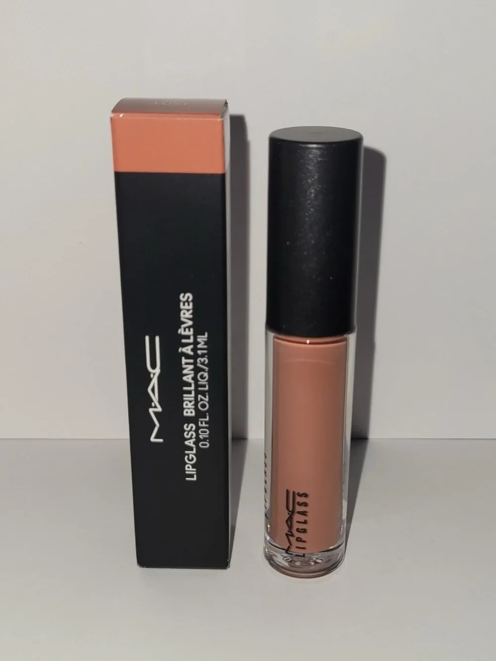NEW✅ MAC LipGlass Lip Gloss • 309 Lust • Peachy Nude Shimmer • New in Box